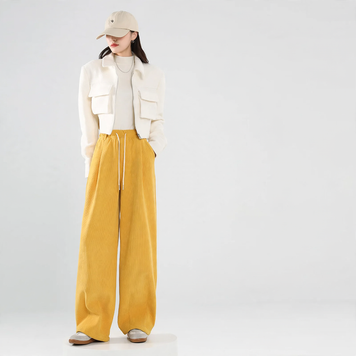 Gefütterte Cord-Freizeithose