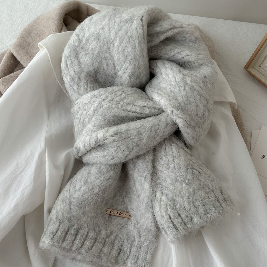 Strickschal aus Alpakawollmischung