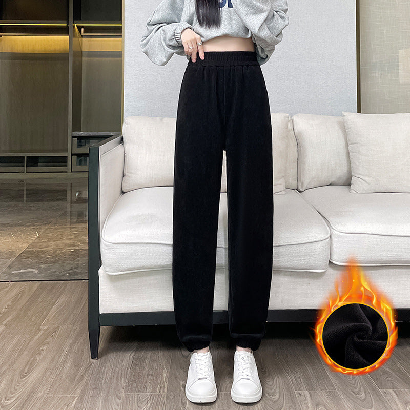 Damen-Cord-Cargohose, lässiger Schnitt