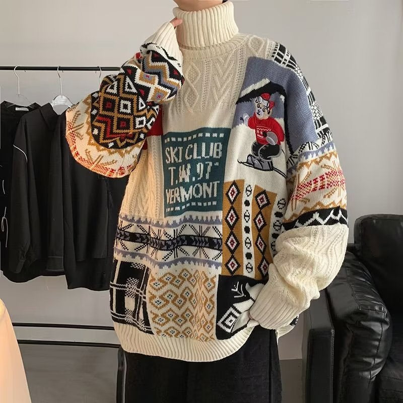 Warmer Strickpullover mit Rollkragen