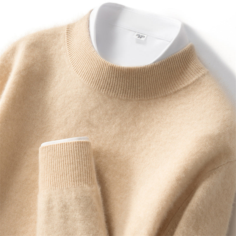 Herren-Kaschmirpullover, 100% Kaschmir, Stehkragen