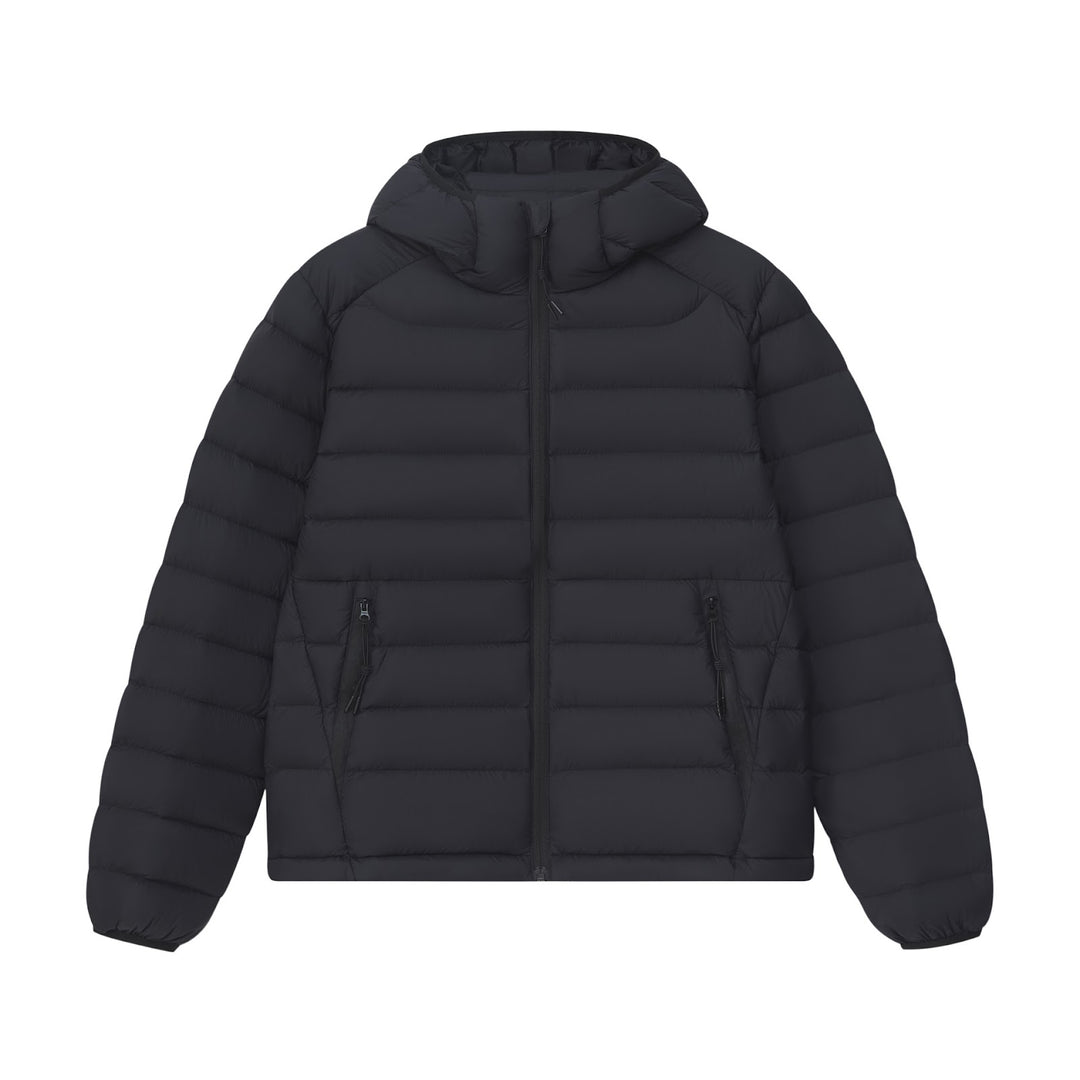 Damen-Daunenjacke mit Kapuze, gesteppt, warm