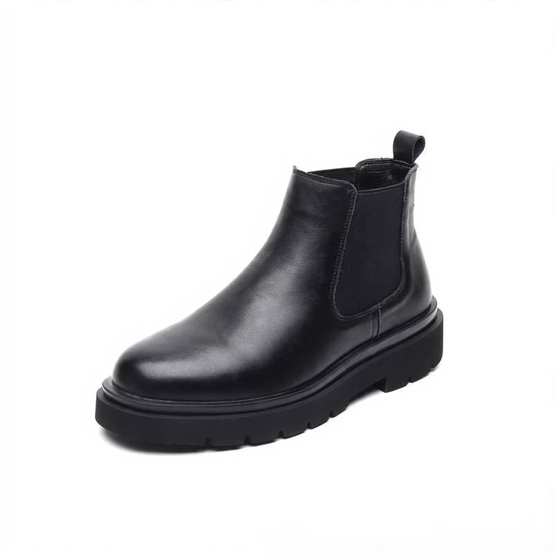 Herren-Chelsea-Stiefel, gefüttert, britischer Stil