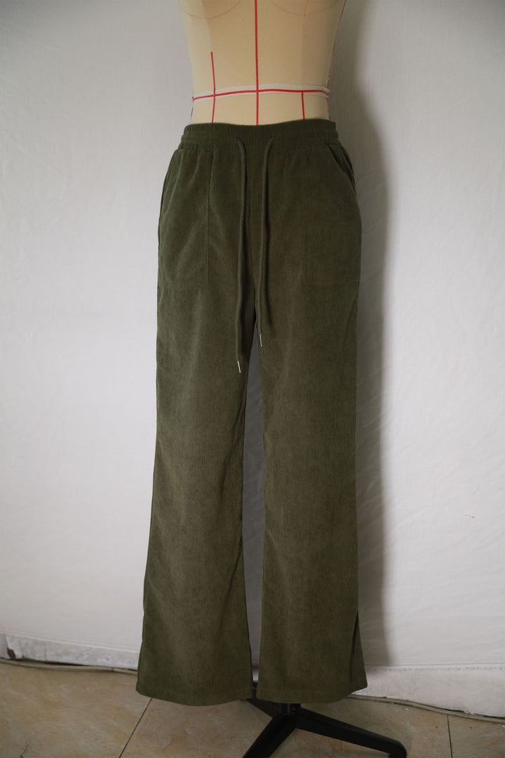 Lässige Cord-Hose mit Kordelzug