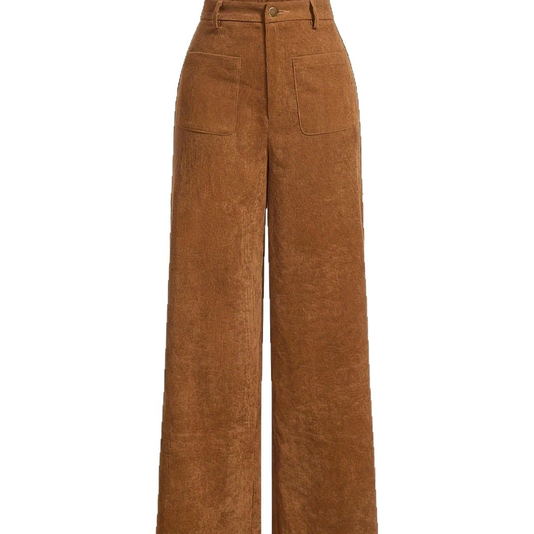 Kord-Hose mit geradem Schnitt