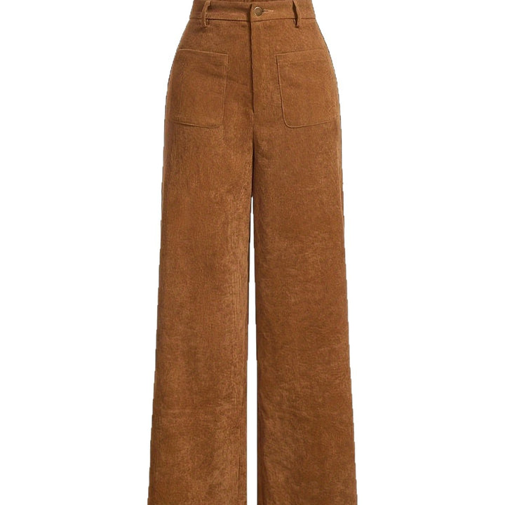 Kord-Hose mit geradem Schnitt