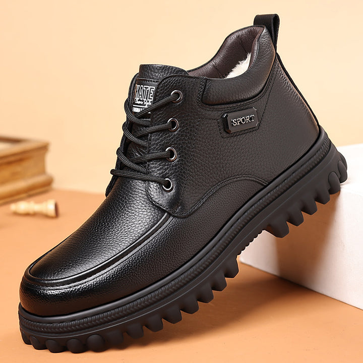 Gefütterte Herren-Winterstiefel, warm und bequem