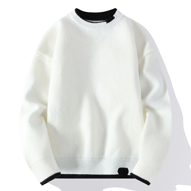 Herren-Strickpullover in Fake-Layer-Optik, modisch und bequem