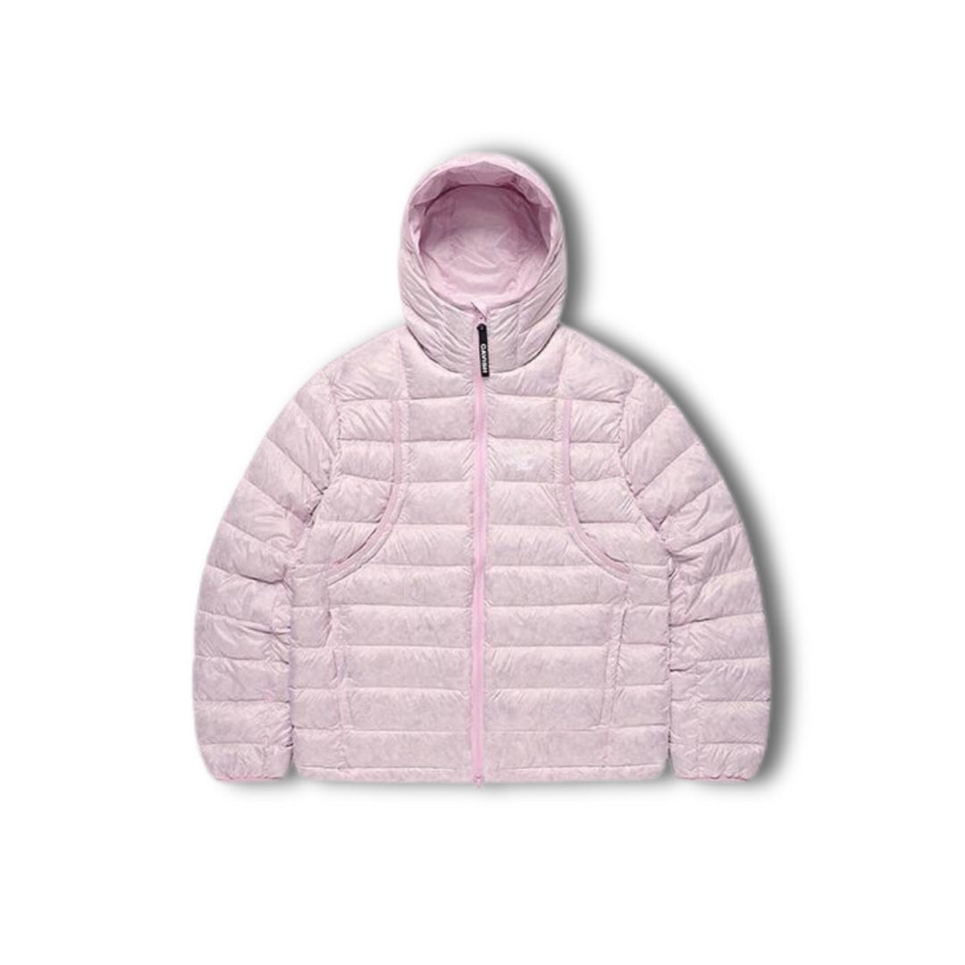 Leichte Damen-Daunenjacke mit Kapuze
