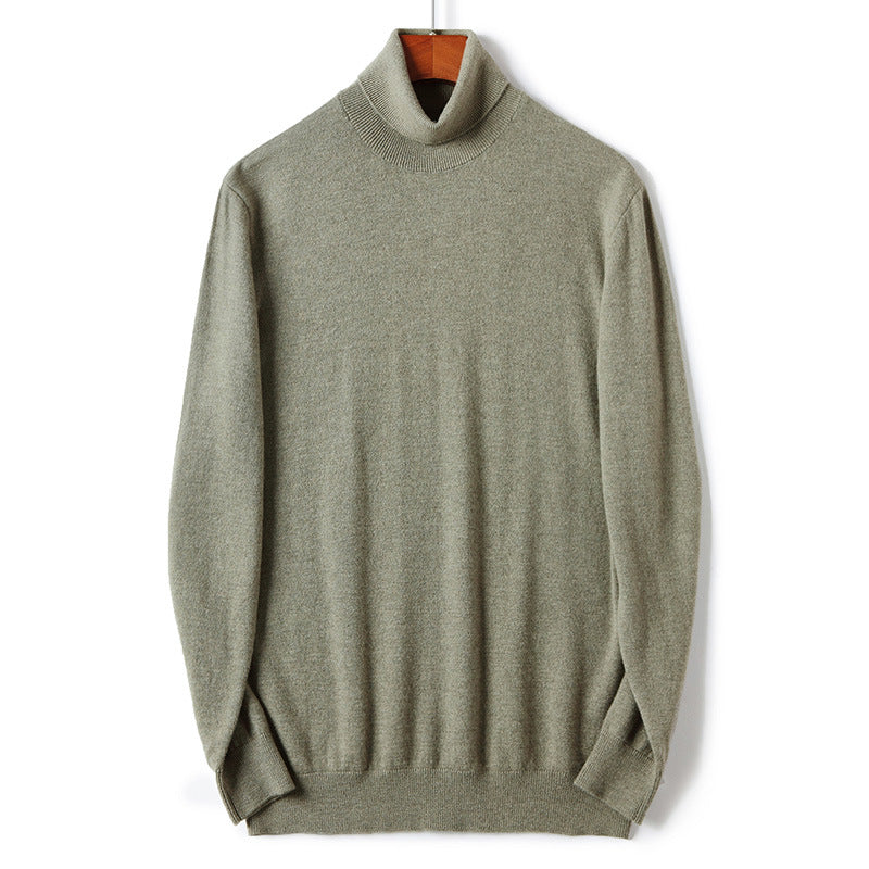 Herren-Rollkragenpullover aus Merinowolle