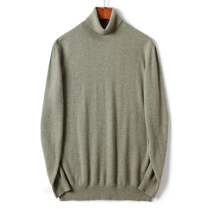 Herren-Rollkragenpullover aus Merinowolle
