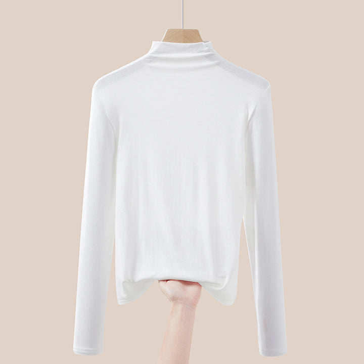 Dünner Rollkragen-Pullover, langärmelig, für Damen