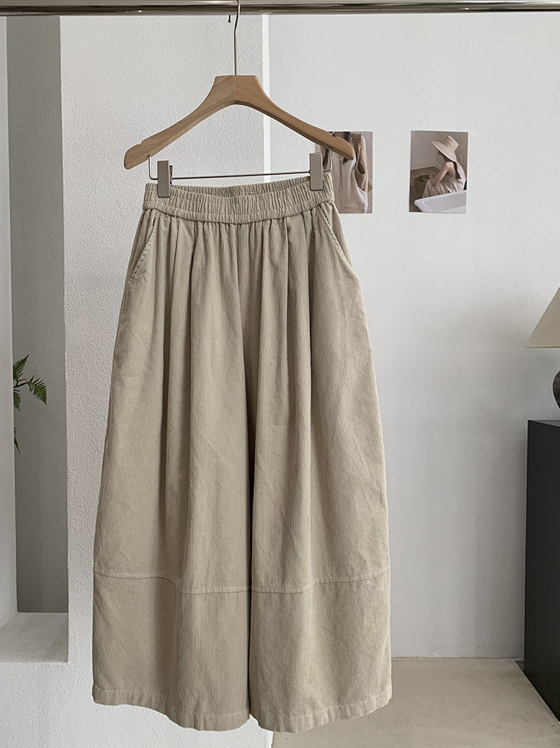 Vintage Kord-Ballonhose mit hohem Bund