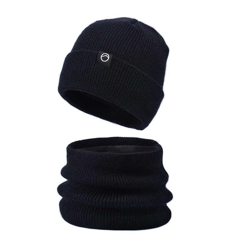 Strickmützen- und Schal-Set für Herren, wärmend
