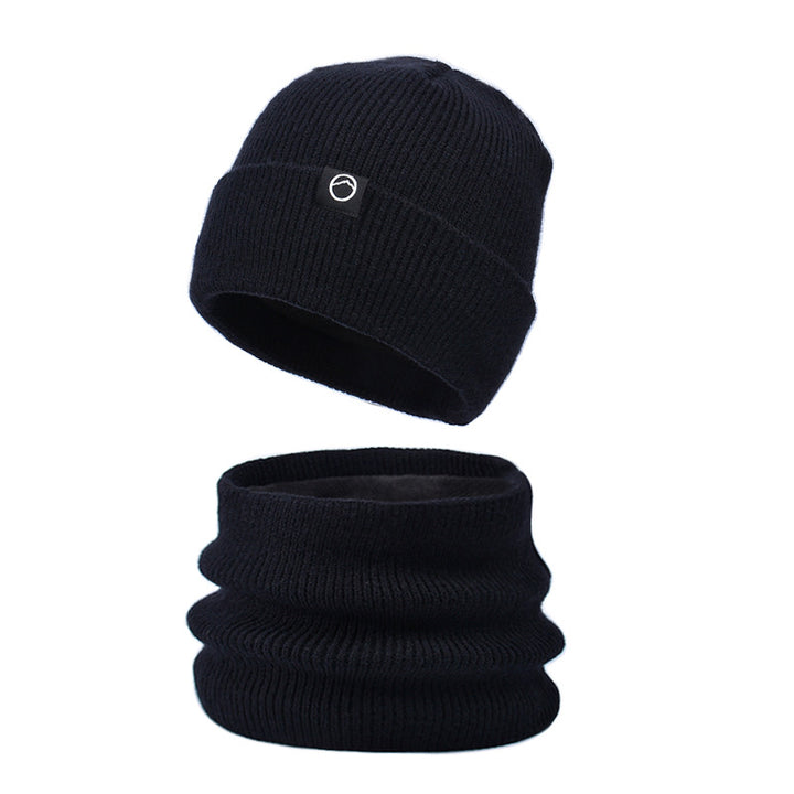 Strickmützen- und Schal-Set für Herren, wärmend