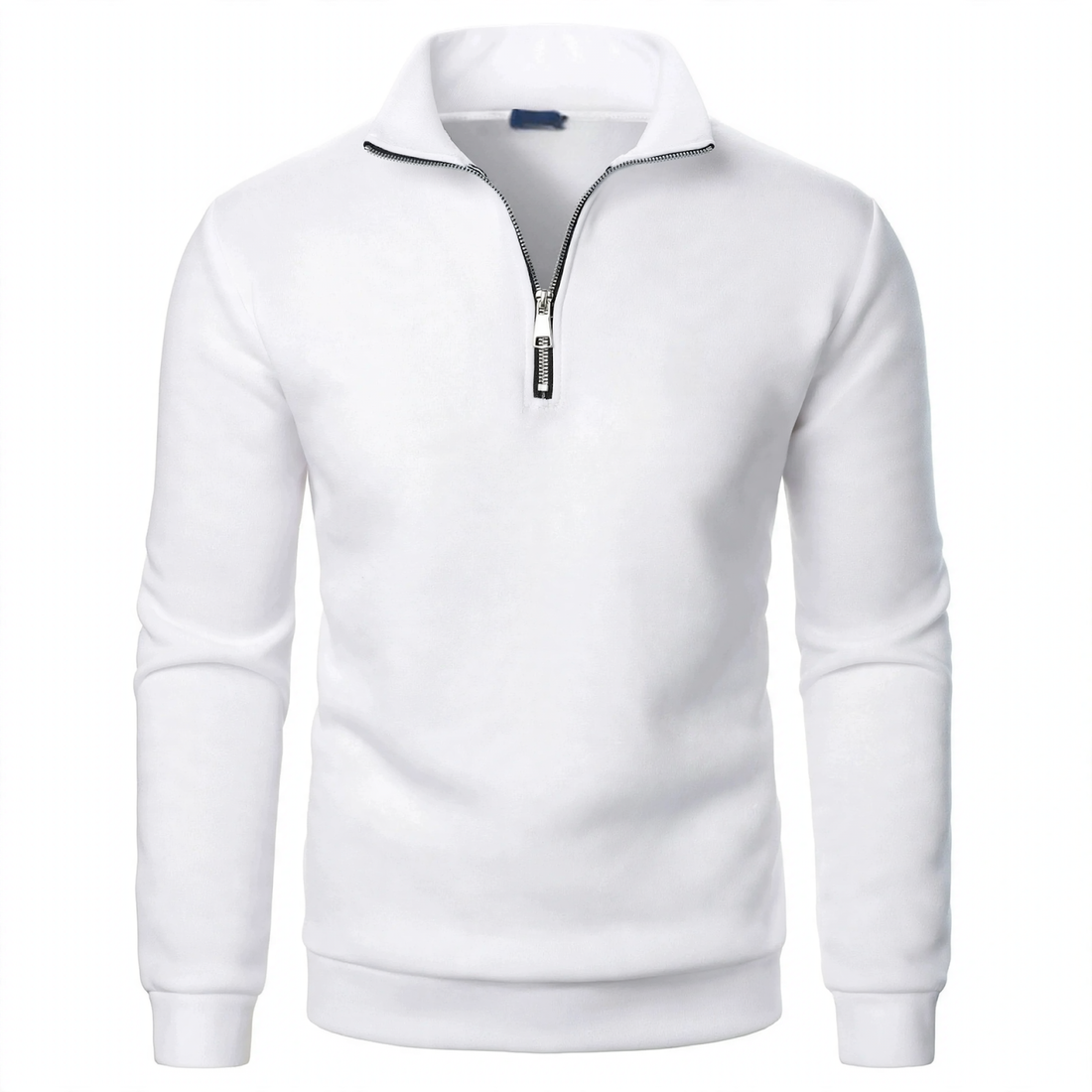 Herren-Sweatshirt mit Stehkragen und Reißverschluss