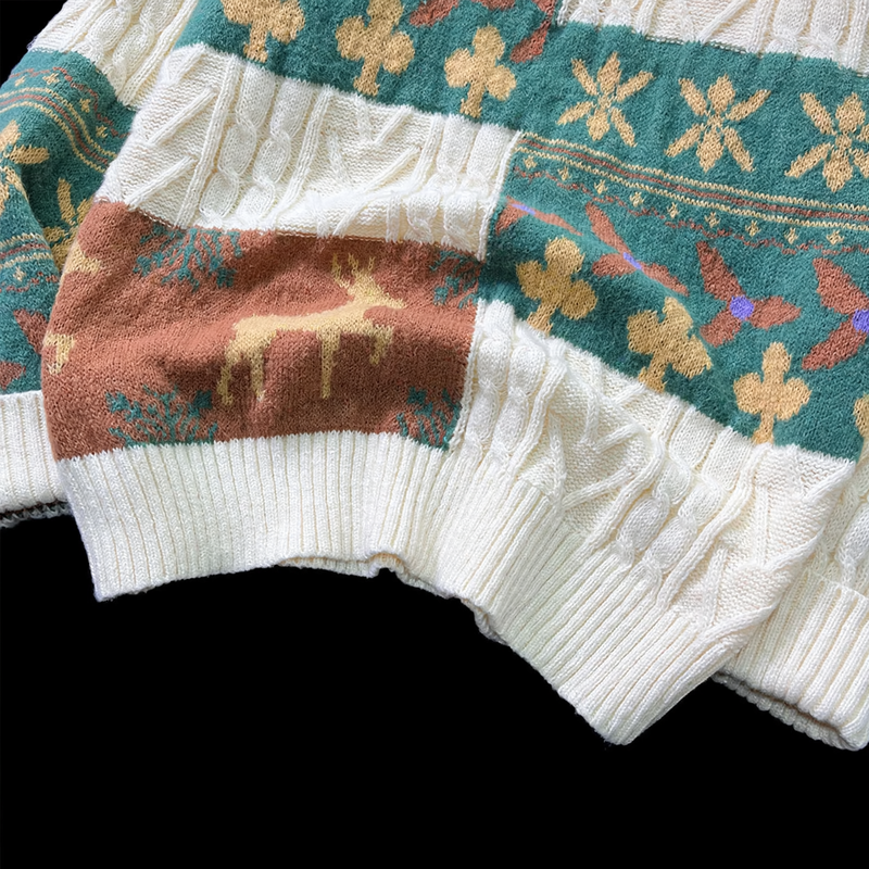 Gefütterter Rollkragenpullover im Retro-Stil