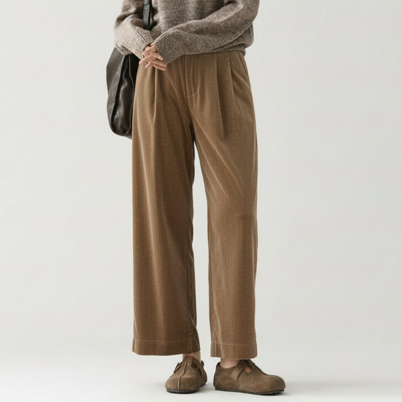 Lockere Cord-Culotte aus reiner Baumwolle