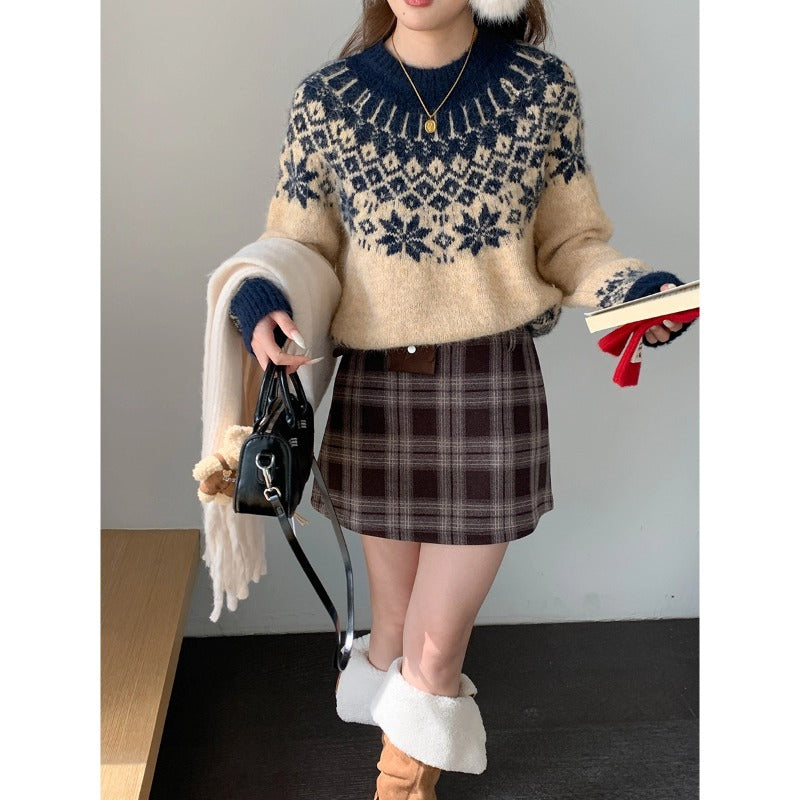 Strickpullover mit Fair-Isle-Muster