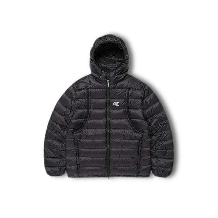 Leichte Daunenjacke mit Kapuze, 90% Grauentendaunen