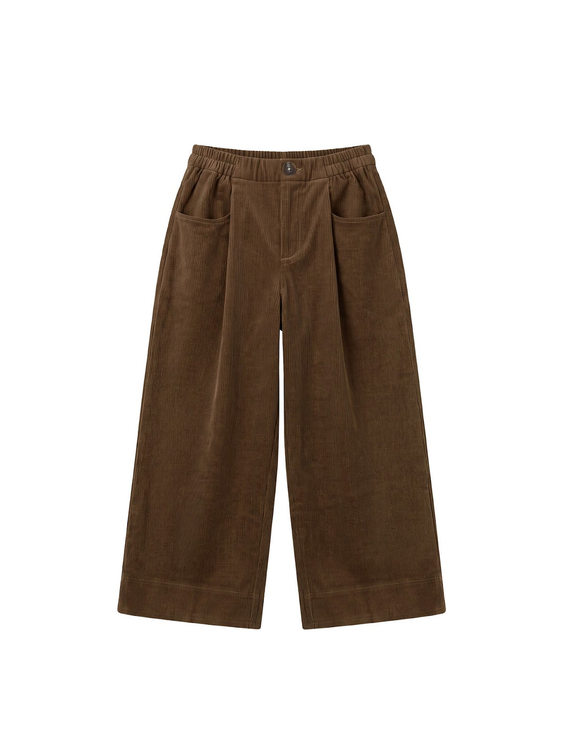Klassische Cord-Culotte mit Gummibund