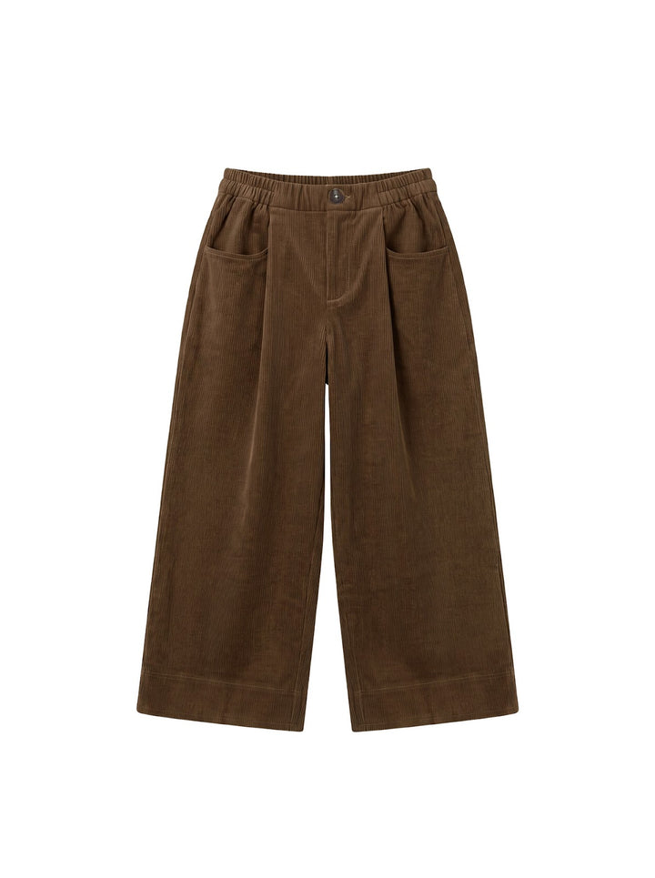 Klassische Cord-Culotte mit Gummibund