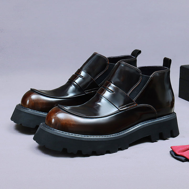 Business-Chelsea-Stiefel aus Glattleder