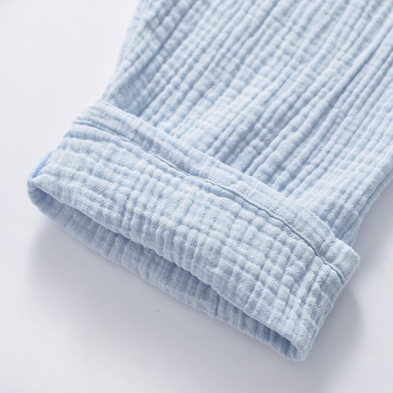 Japanischer Baumwoll-Pyjama aus dreilagiger Gaze