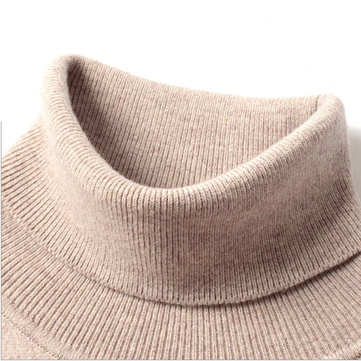 Herren-Rollkragenpullover, figurbetont