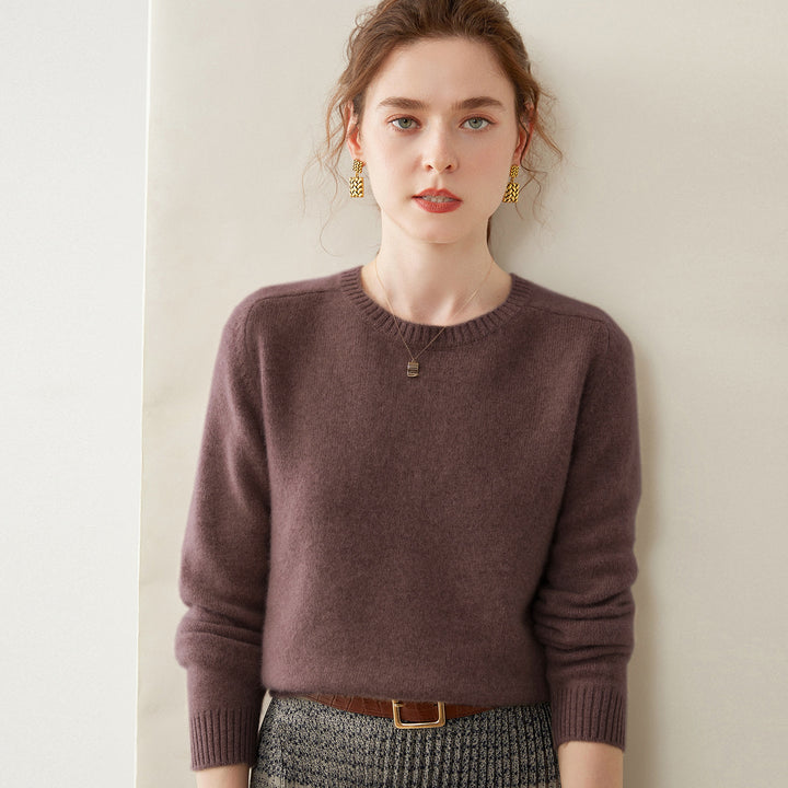 Damen-Kaschmirpullover, 100% Kaschmir, zweifädig