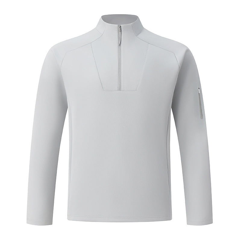 Herren-Sweatshirt mit Reißverschluss und Stehkragen