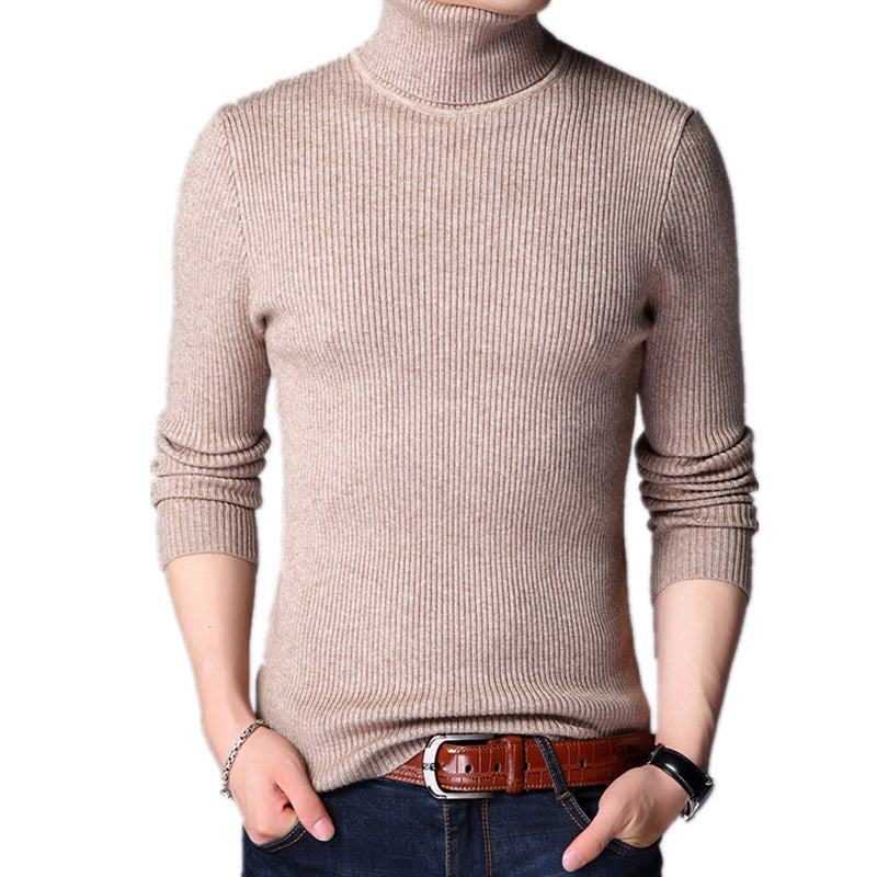 Herren-Rollkragenpullover, figurbetont