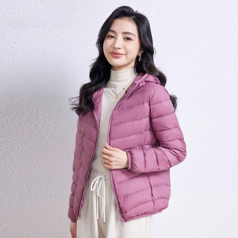 Leichte Daunenjacke mit Kapuze für Damen
