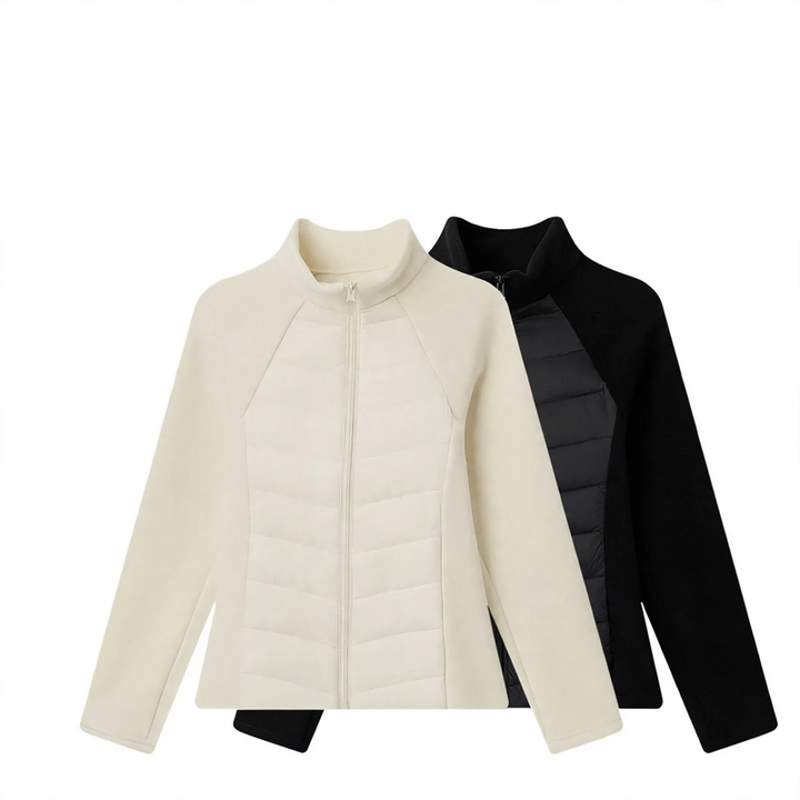 Leichte Damen-Steppjacke, tailliert, mit Stehkragen