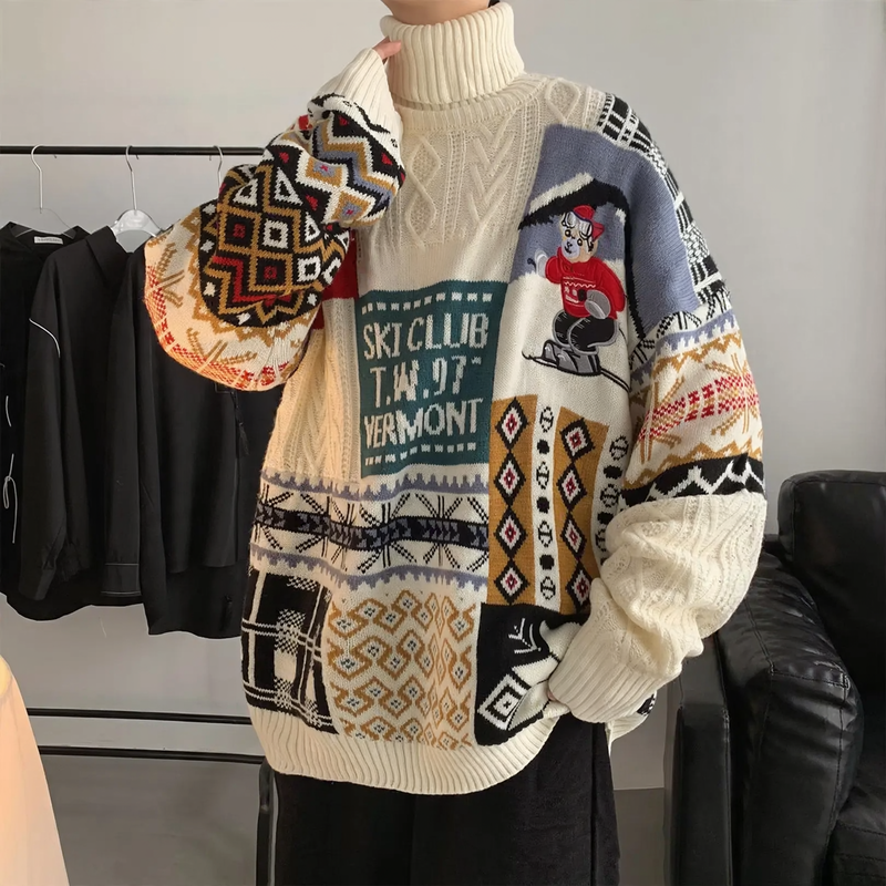 Warmer Strickpullover mit Rollkragen