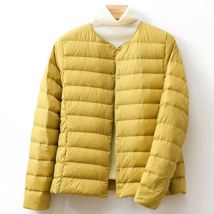 Leichte, kurze Daunenjacke als Unterzieher