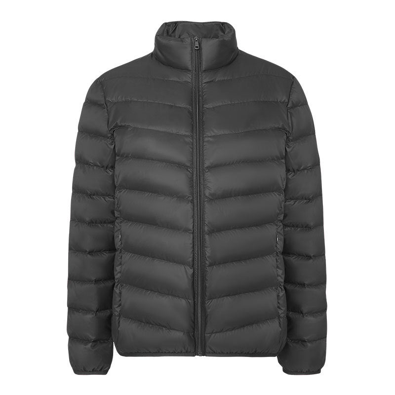Leichte Damen-Daunenjacke mit Stehkragen