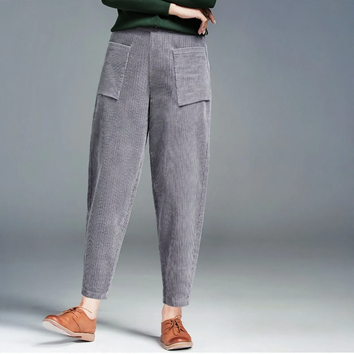 Damen-Cordhose im Harem-Stil