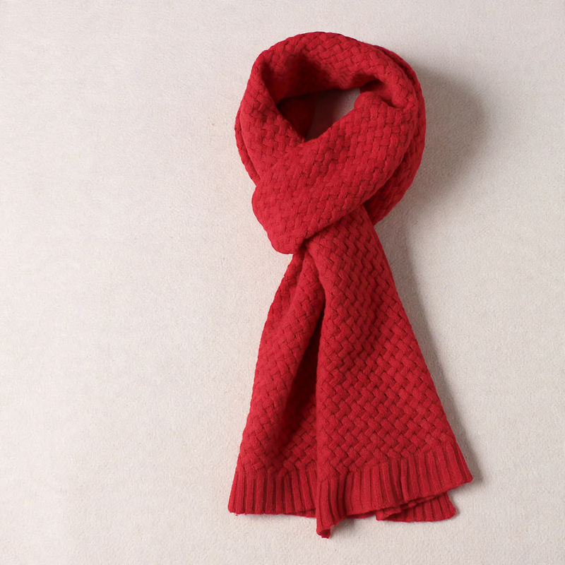 Strickschal aus reiner Merinowolle, 185 cm
