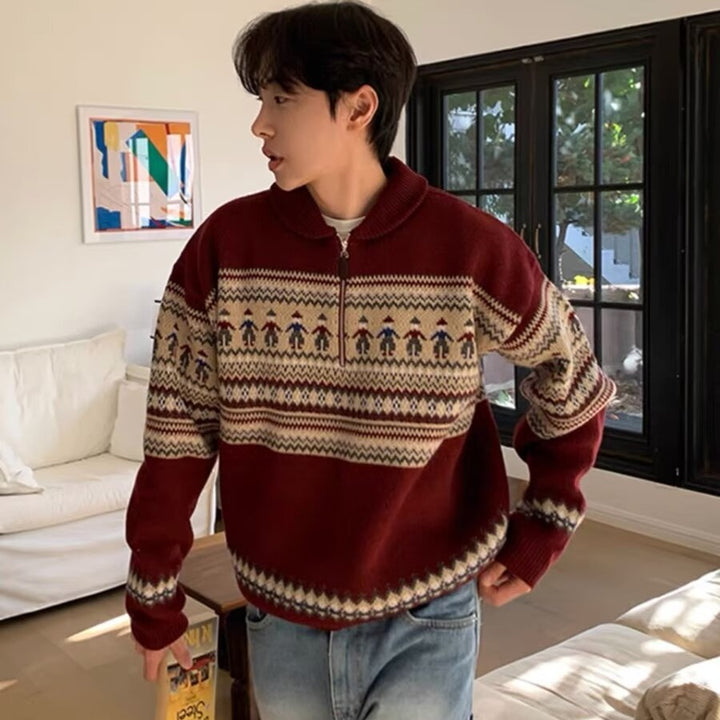 Vintage Streifenpullover für Paare