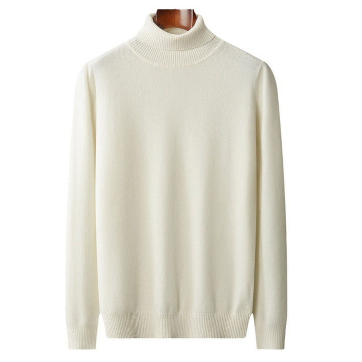 Herren-Wollpullover, Rollkragen, 100% Wolle