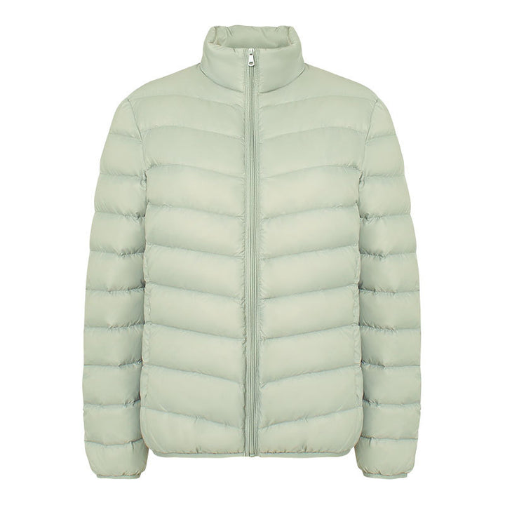 Leichte Damen-Daunenjacke mit Stehkragen