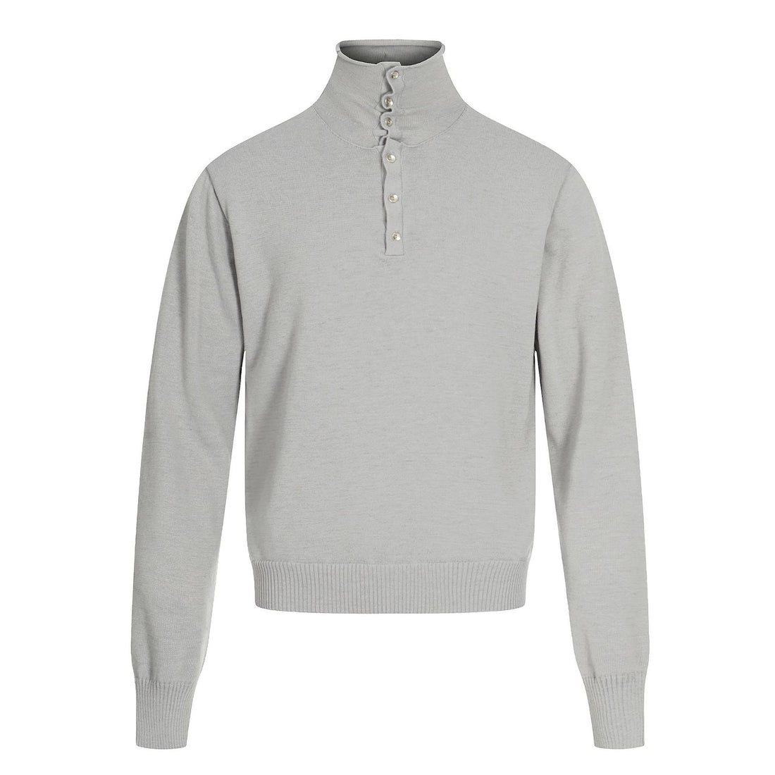 Unisex-Strickpullover, Oversize, Stehkragen