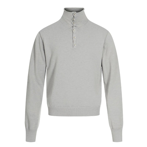 Unisex-Strickpullover, Oversize, Stehkragen