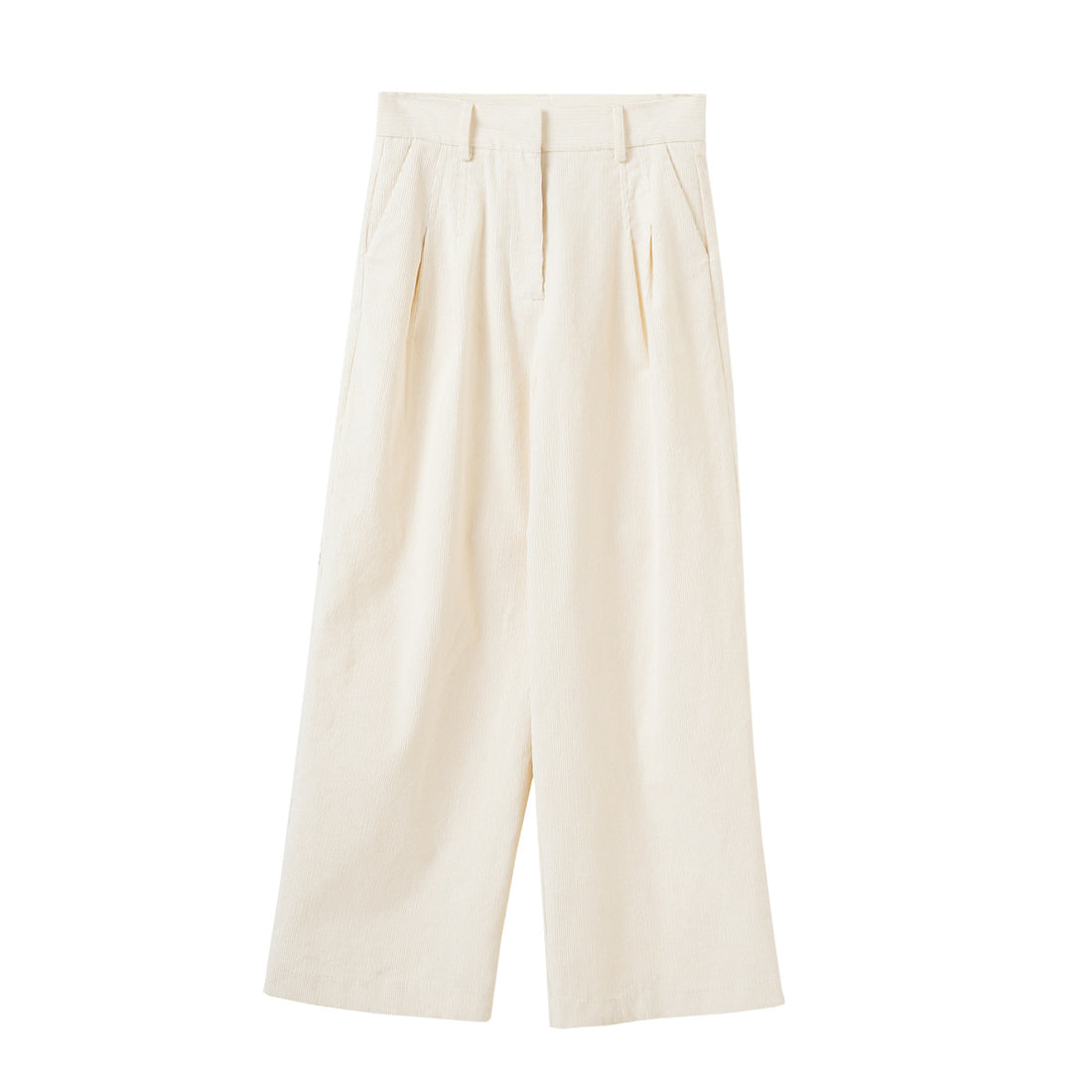 Damen-Cordhose, gerade geschnitten, Baumwolle, Französischer Stil