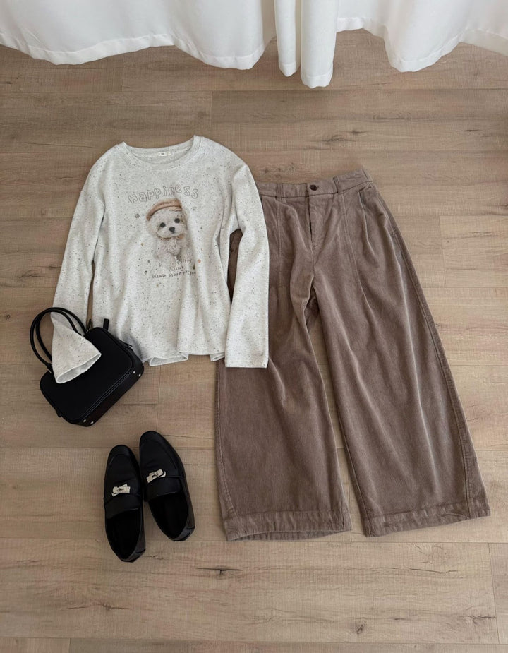 Kord-Culottes für Damen, hohe Taille, 7/8-Länge