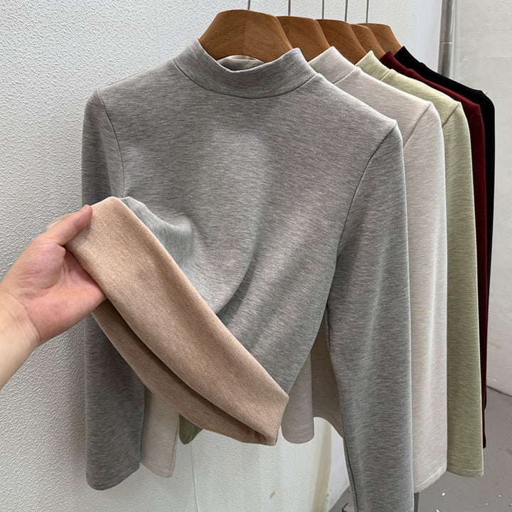 Damen-Rollkragenpullover aus Wollmischgewebe