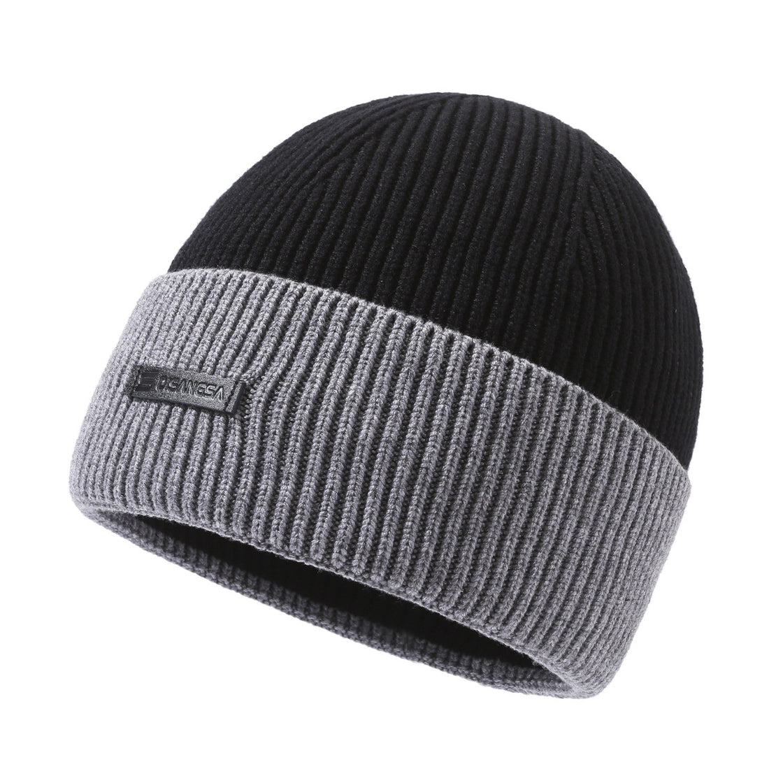 Winter-Strickmütze mit Nackenschutz, 2-teiliges Set