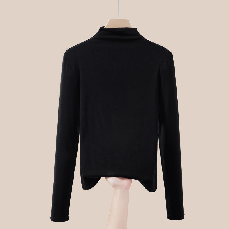 Dünner Rollkragen-Pullover, langärmelig, für Damen