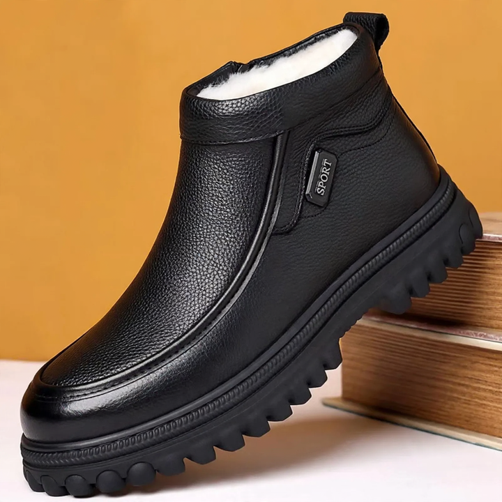 Herren-Winterstiefel, gefüttert, rutschfest, warm